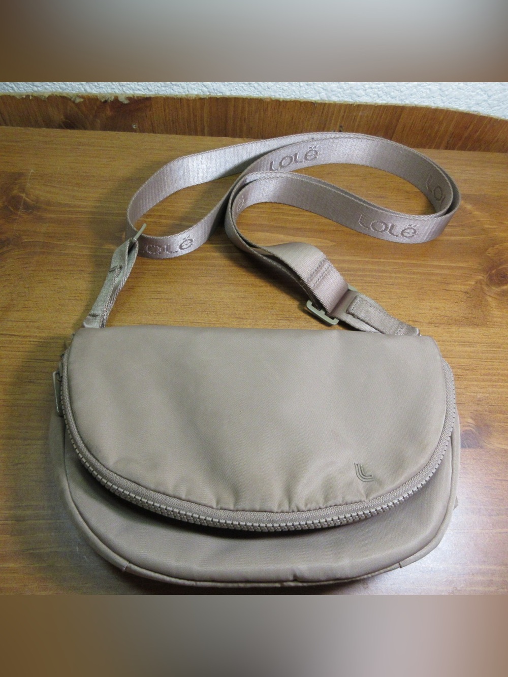 Lole Taupe Crossbody Shoulder Bag